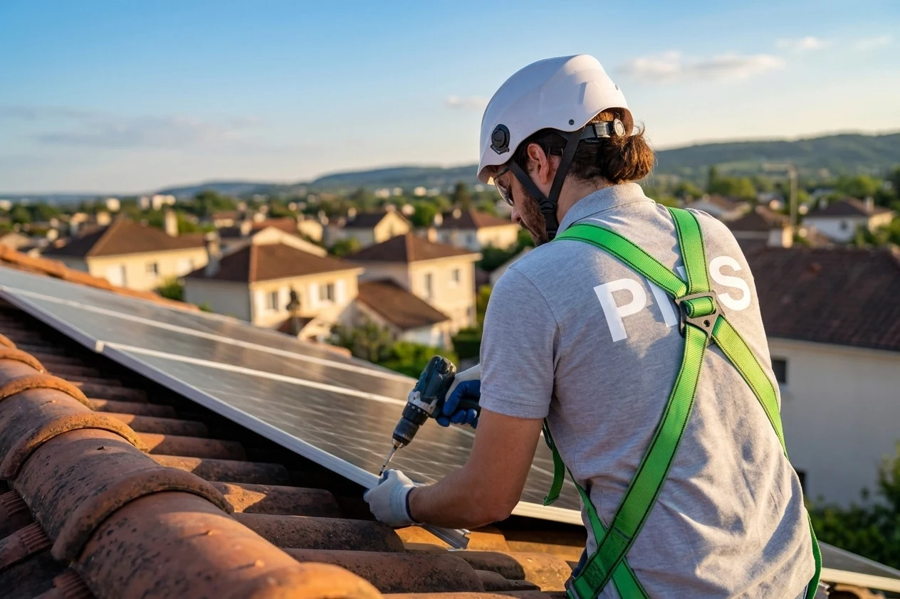 Panneaux solaires en toiture dans le Puy-de-Dôme