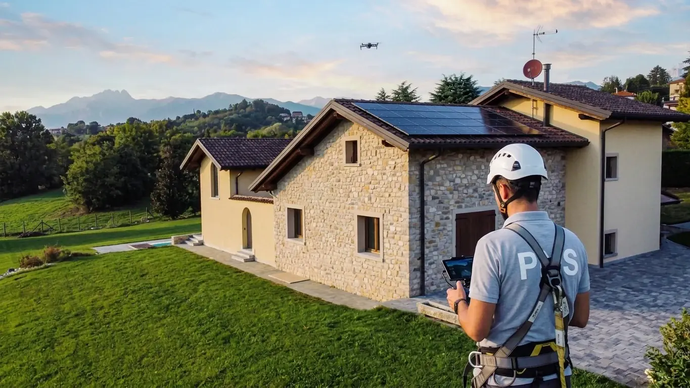 Installation de panneaux solaires